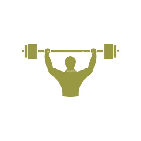 Fitness Logos Weight Lifting Svg & Png Clipart 1