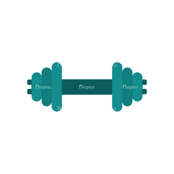 Fitness Trainer Barbell Svg & Png Clipart 1