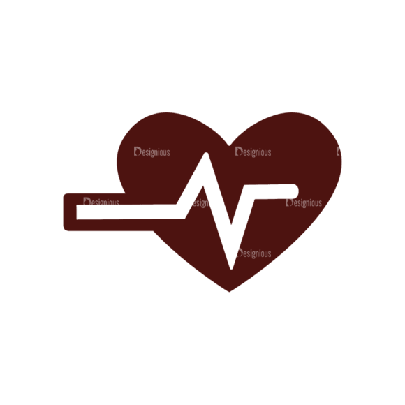 Fitness Elements Heart Svg & Png Clipart 1