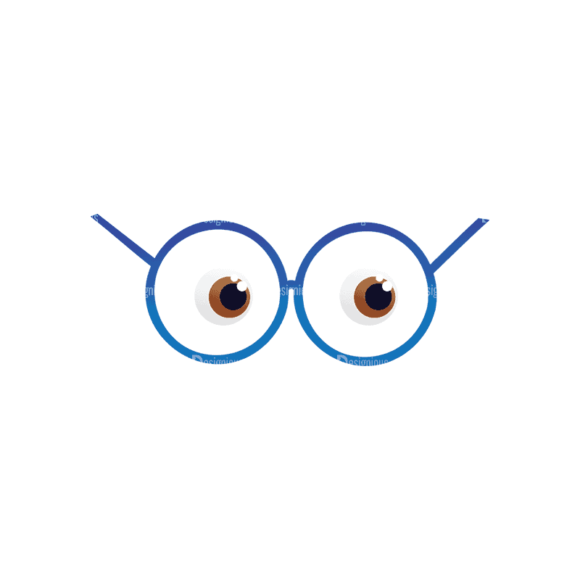 Geek Mascots Eyes Svg & Png Clipart 1