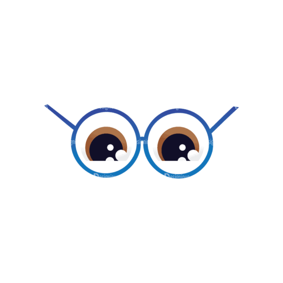 Geek Mascots Eyes Svg & Png Clipart 1