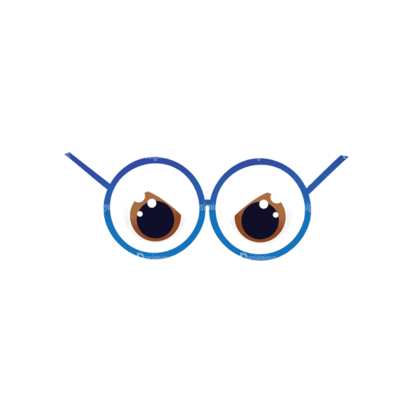 Geek Mascots Eyes Svg & Png Clipart 1