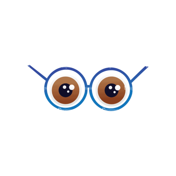 Geek Mascots Eyes  Svg & Png Clipart 1