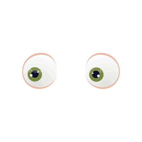 Manga Boy Eyes Svg & Png Clipart 1