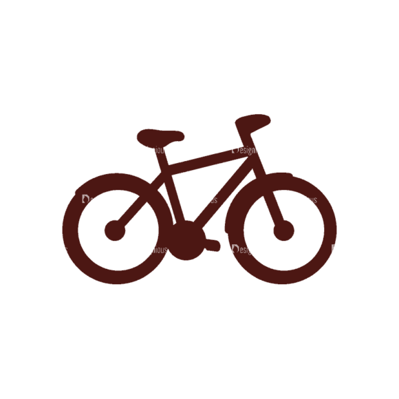 Sport Elements Bicycle Svg & Png Clipart 1