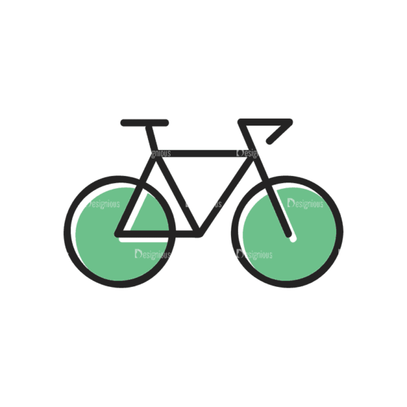Sports Doodle Bicycle Svg & Png Clipart 1