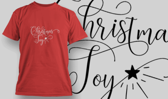 Christmas Joy T Shirt Typography 2167 1