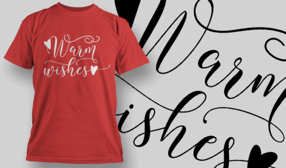 Warm Wishes T Shirt Typography 2187 1
