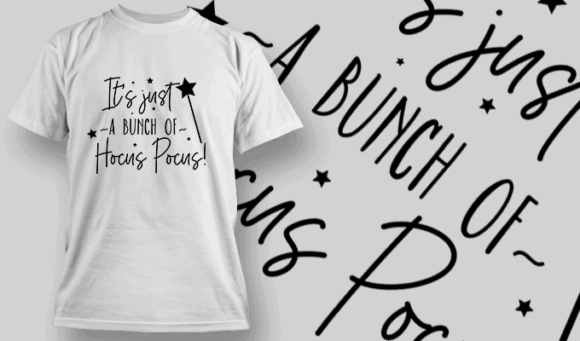 Its Just A Bunch Of Hocus Pocus T Shirt Typography 2234 1