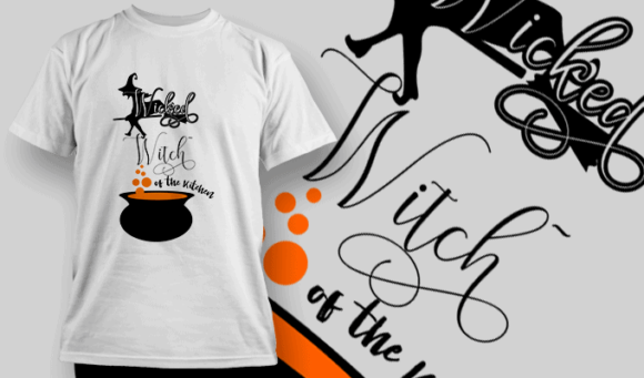 Wicked Witch T Shirt Typography 2235 1