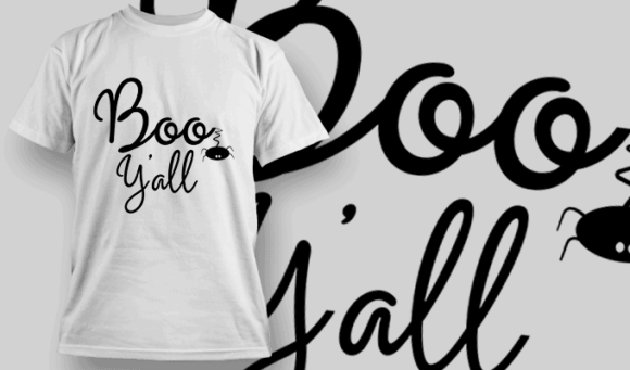 Boo Yall T Shirt Typography 2257 1