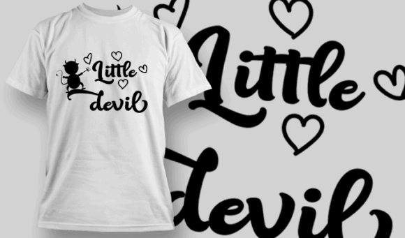 Little Devil T Shirt Typography 2258 1