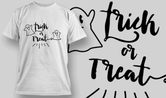 Trick Or Treat T Shirt Typography 2259 1
