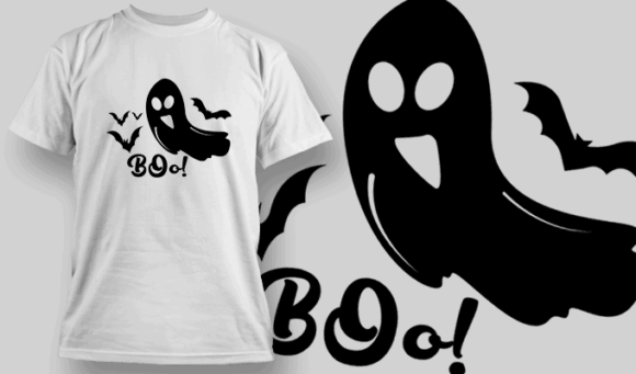 Boo T Shirt Typography 2261 1