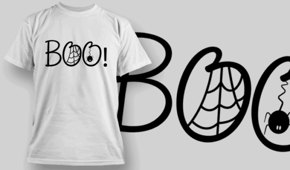 Boo T Shirt Typography 2262 1