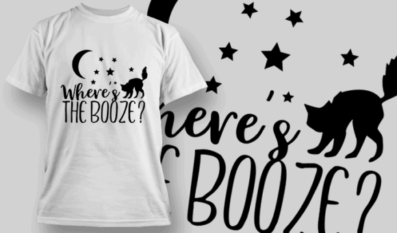 Where The Booze T Shirt Typography 2267 1