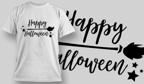 Happy Halloween T Shirt Typography 2269 1