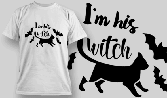Im His Witch T Shirt Typography 2288 1