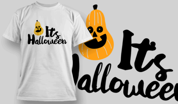 Its Halloween T Shirt Typography 2291 1