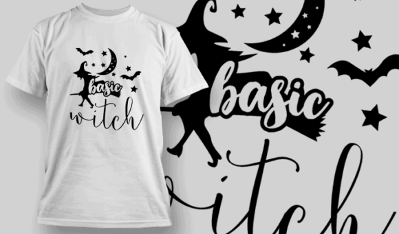 Basic Witch T Shirt Typography 2297 1