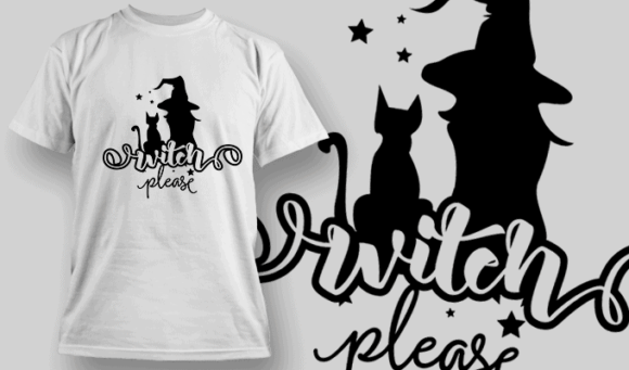 Witch Please T Shirt Typography 2299 1