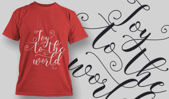 Joy To The World T Shirt Typography 2216 1