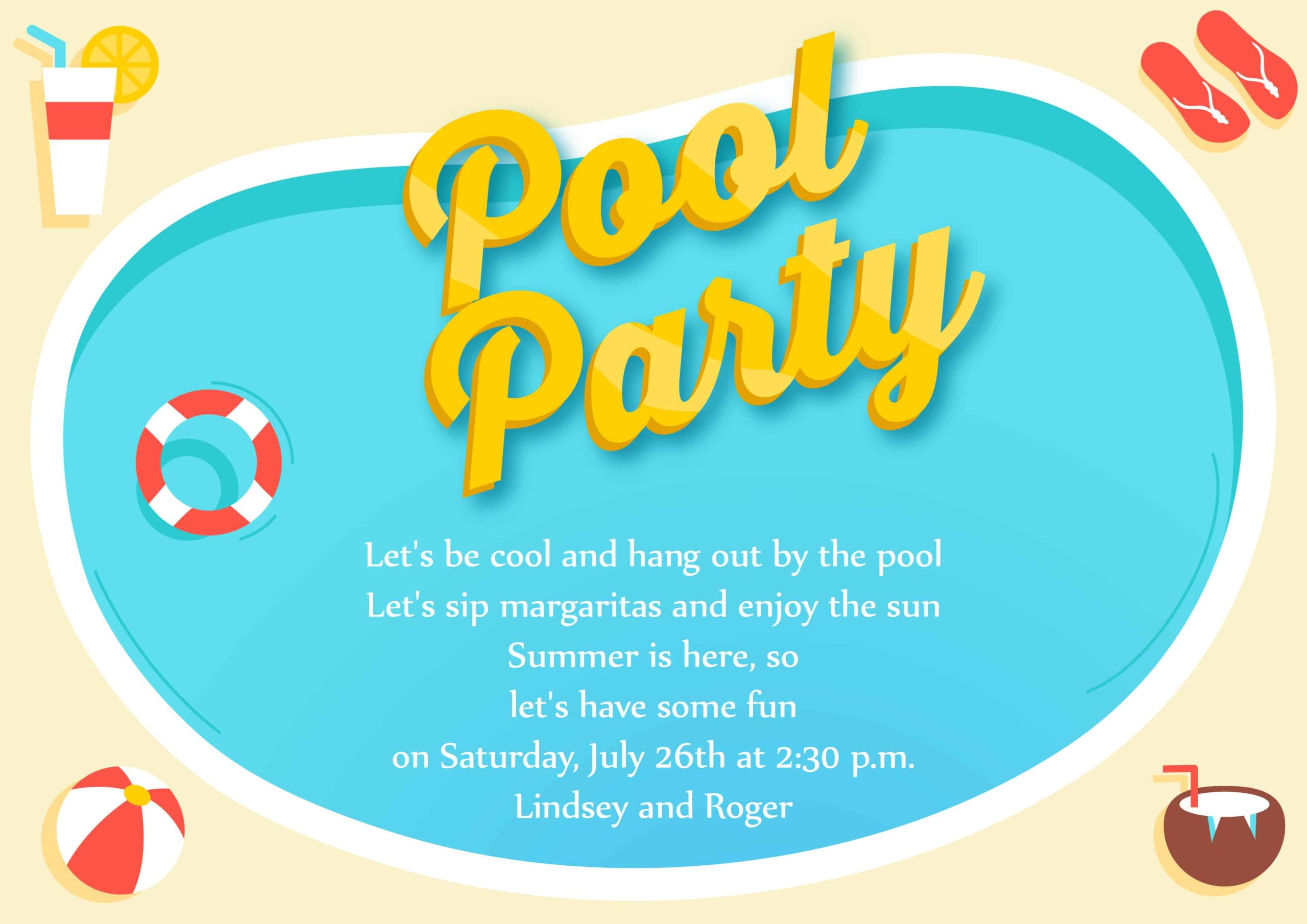 Pool Party Swimming Quote PNG & SVG Design For T-Shirts