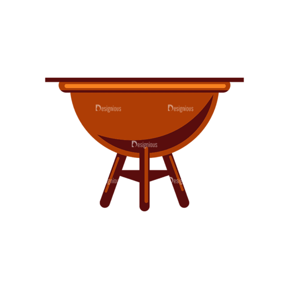 Barbeque Grill 03 Svg & Png Clipart 1