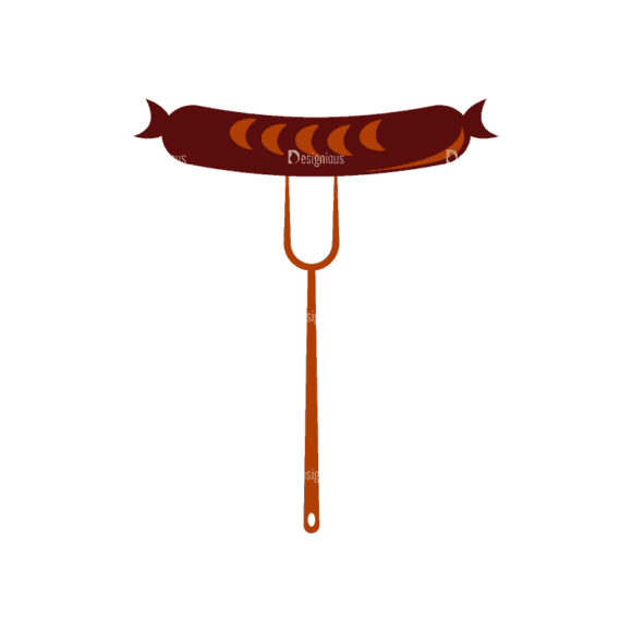 Barbeque Sausage Svg & Png Clipart 1