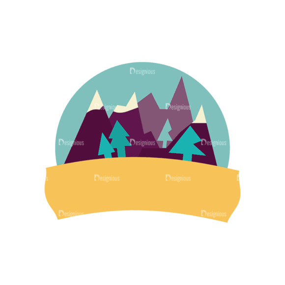Travel Badges Mountain Svg & Png Clipart 1