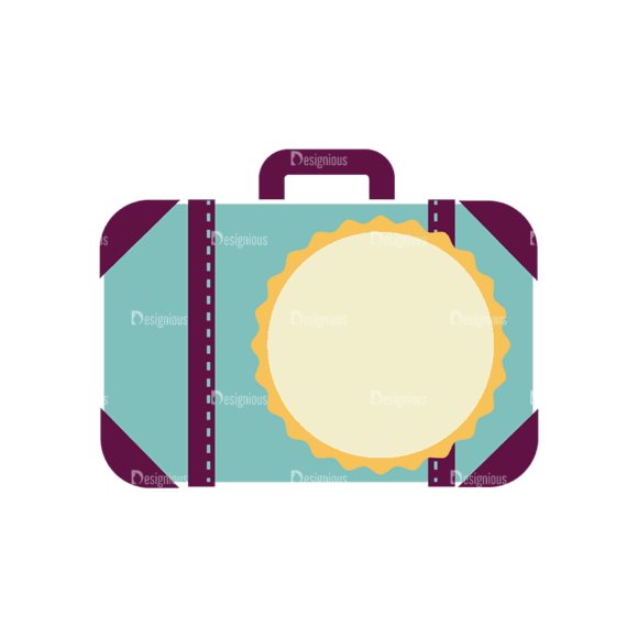 Travel Badges Suitcase Svg & Png Clipart 1
