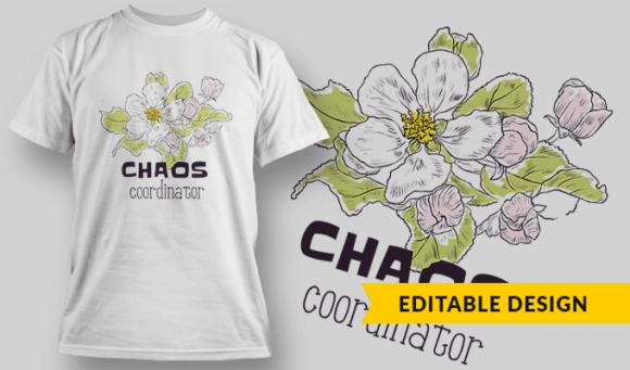 Chaos Coordinator - Editable T-shirt Design Template 2326 1