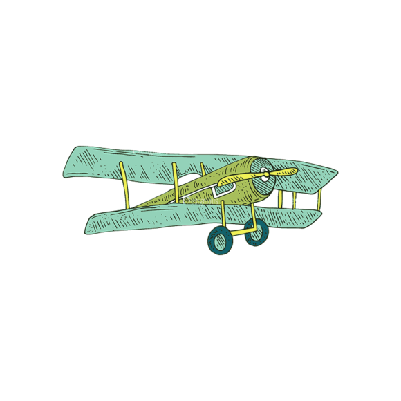 Engraved Aircraft Set 1 Aircraft 03 Svg & Png Clipart 1