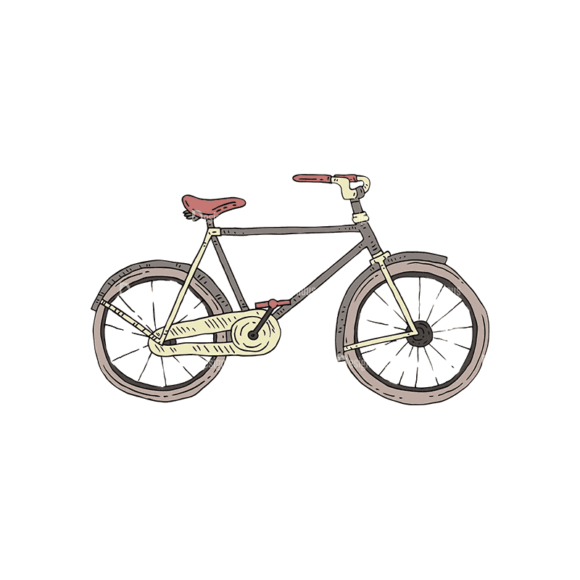 Engraved Transportation Set 1 Bike Svg & Png Clipart 1
