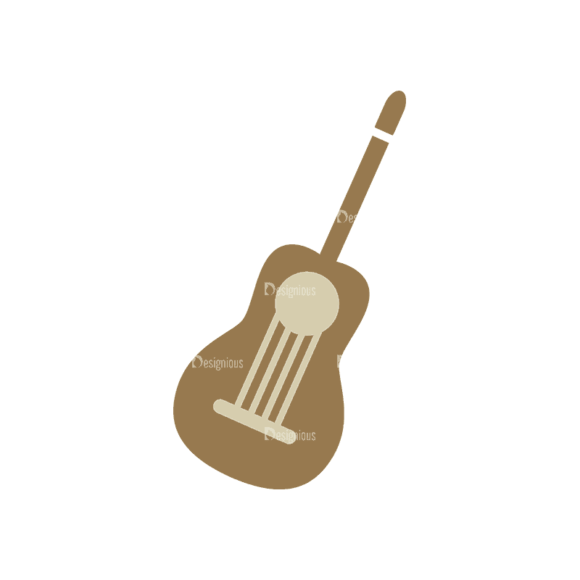 Mountain And Camping Info Elements Guitar Svg & Png Clipart 1
