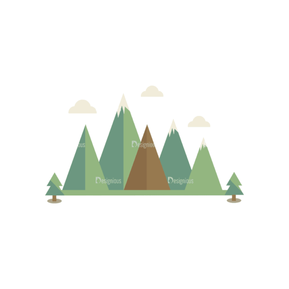 Mountain And Camping Info Elements Mountain Svg & Png Clipart 1