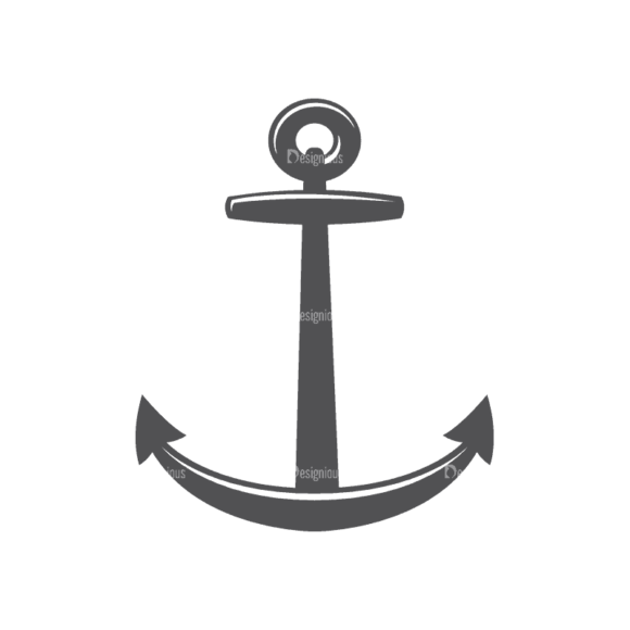 Nautical Labels Set 3 Anchor 01 Svg & Png Clipart 1