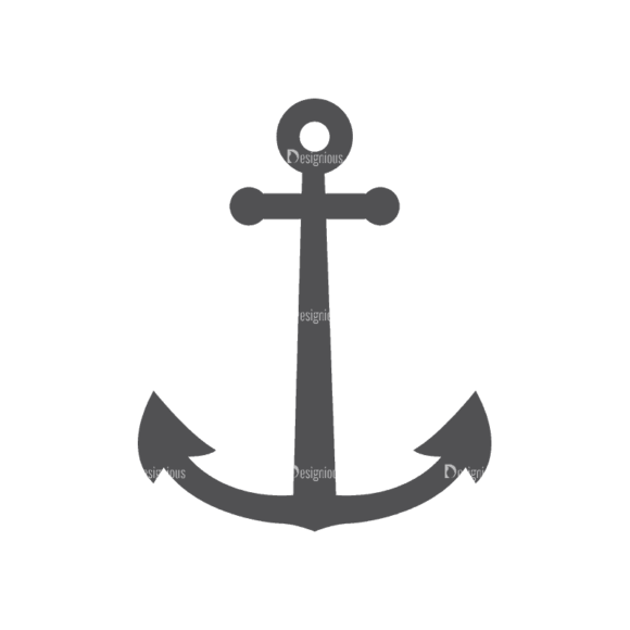 Nautical Labels Set 3 Anchor 02 Svg & Png Clipart 1