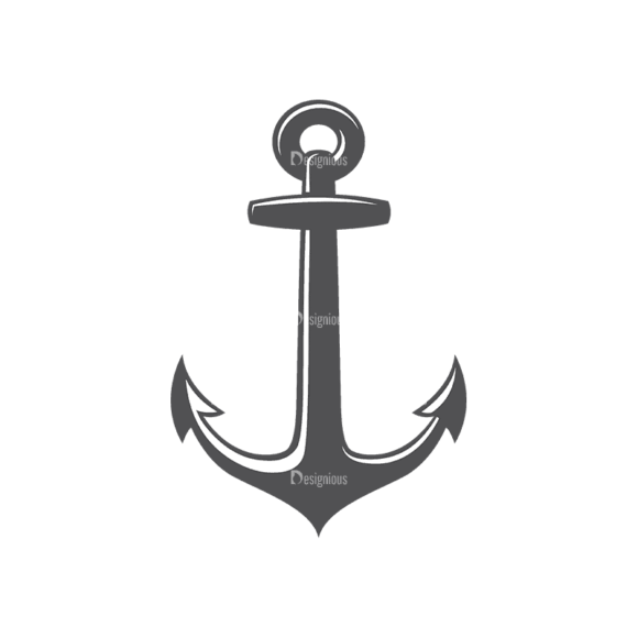 Nautical Labels Set 3 Anchor 03 Svg & Png Clipart 1
