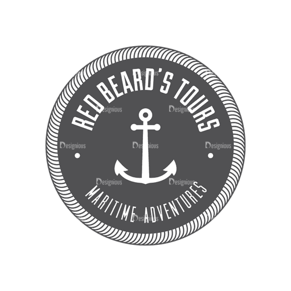 Nautical Labels Set 3 Logo 06 Svg & Png Clipart 1