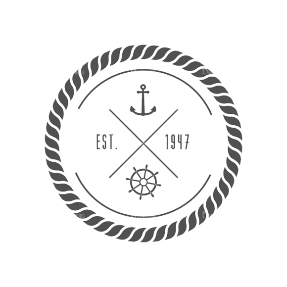 Nautical Labels Set 3 Logo 07 Svg & Png Clipart 1