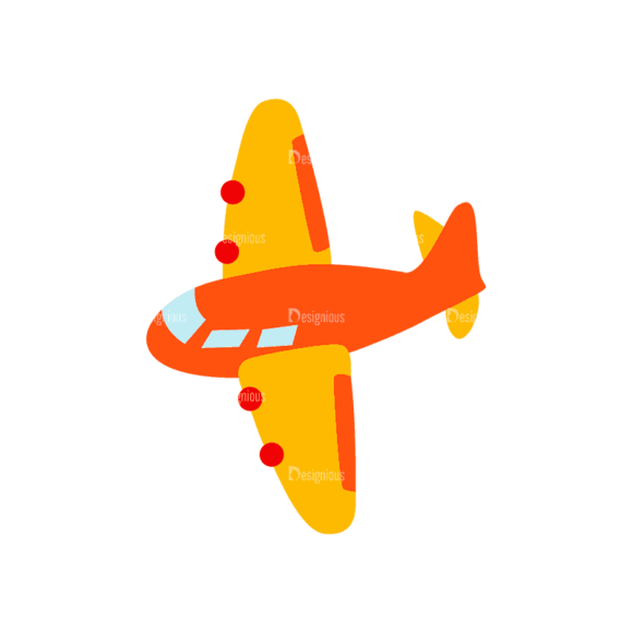 Transportation Set 1 1 Airplane Svg & Png Clipart 1