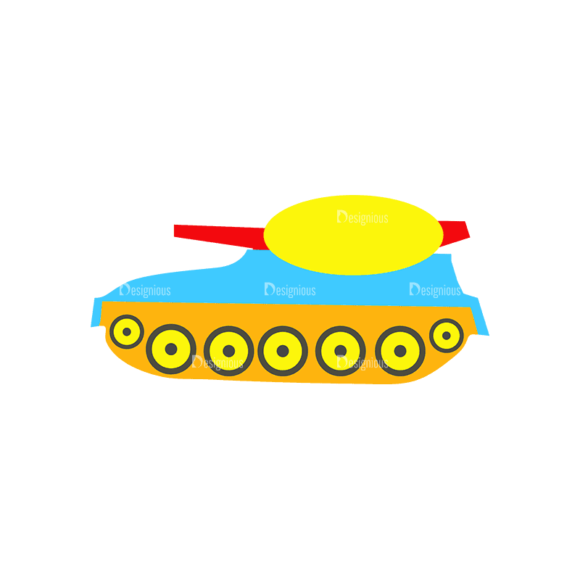 Transportation Set 1 1 Army Battle Tank Svg & Png Clipart 1
