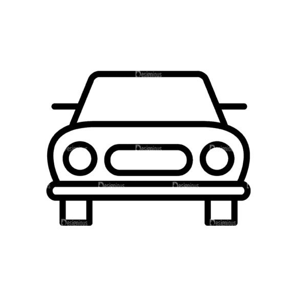 Travel Icons Set 4 Car Svg & Png Clipart 1