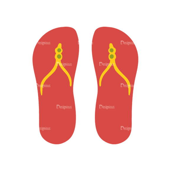 Travel Set 18 Slippers Svg & Png Clipart 1