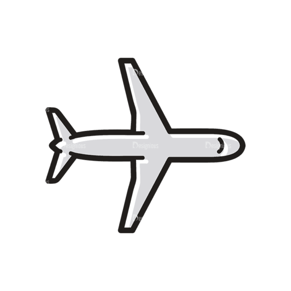 Travel Set 21 Airplane Svg & Png Clipart 1