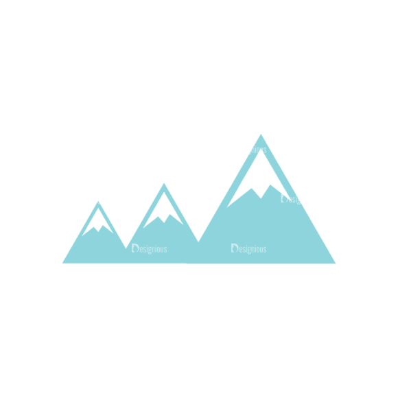 Travel Set 4 Mountain 13 Svg & Png Clipart 1