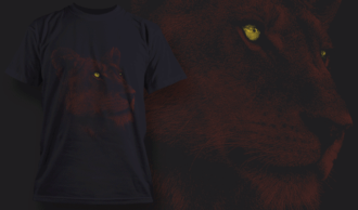 Lioness | T-shirt Design Template 2527