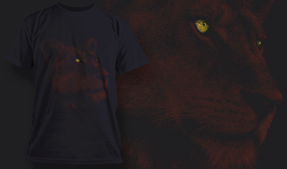 Lioness | T-shirt Design Template 2527