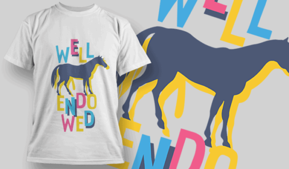 Well Endowed - T-shirt Design Template 2468 1